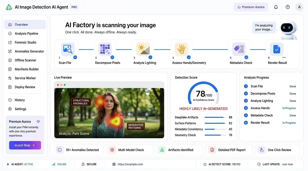 symptom checker AI agent dashboard — example of the symptom checker plan output and health guidance agent software